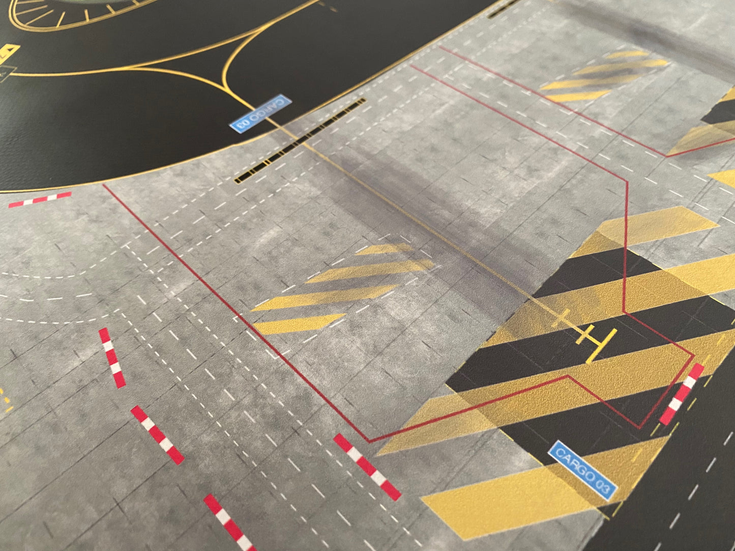 Flughafen/Airport Matte 1:400 / 1:500, 200x100cm für Flugzeugmodelle. TOP-Diorama!