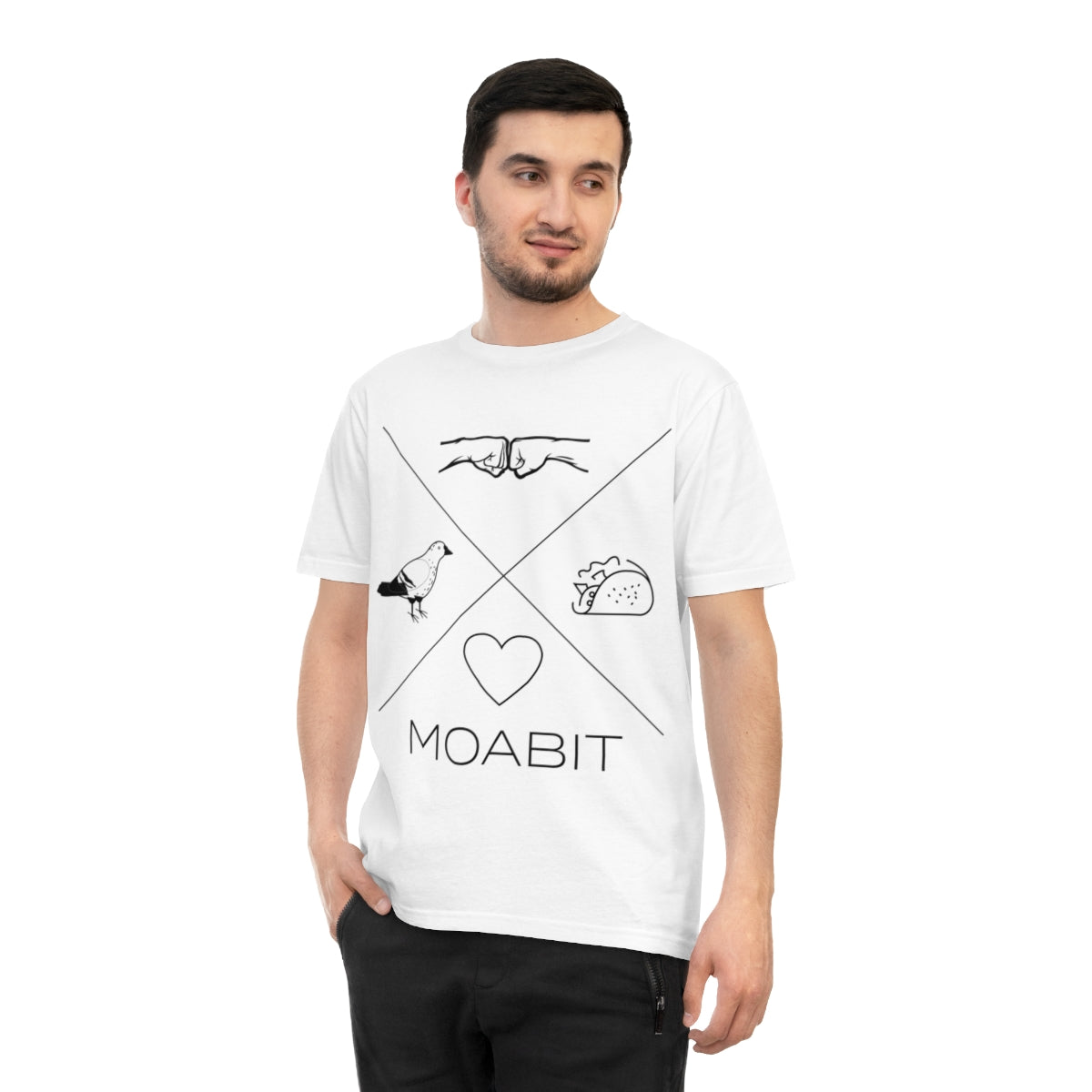 MOABIT CROSS. HOLD IT DOWN! UNISEX TEE